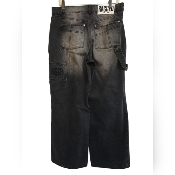 The Ragged Priest Sweeper Jeans Wide Leg Charcoal 28 - Picture 2 of 7